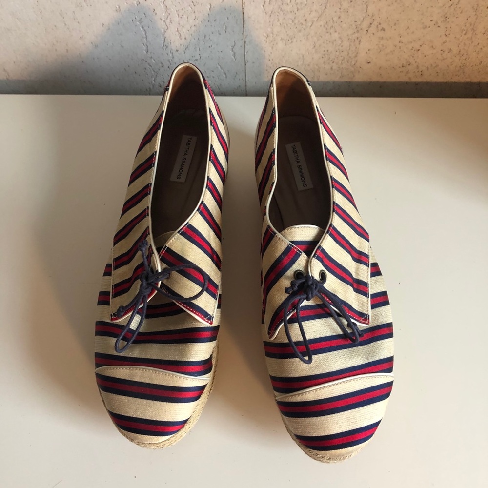 Tabitha Simmons Striped Platform Espadrilles - image 1